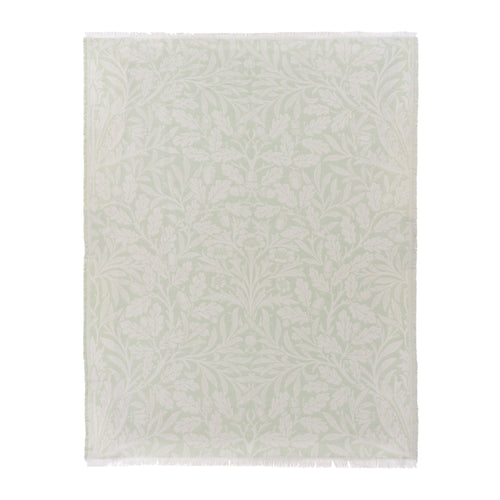 Floral Green Throws - Acorn Tonal Jacquard Throw Sage Morris & Co