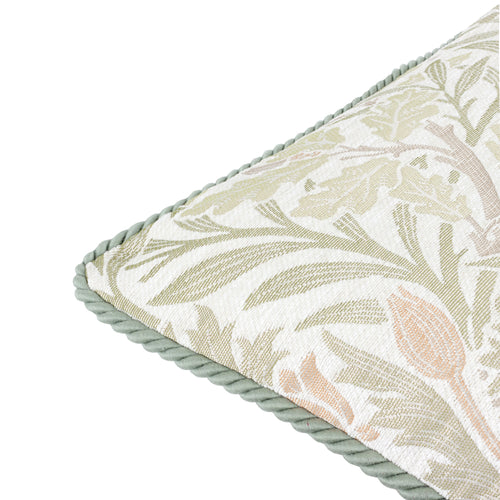 Floral Beige Cushions - Acorn Multi Jacquard Feather Rich Filled Cushion Stone/Sage Morris & Co