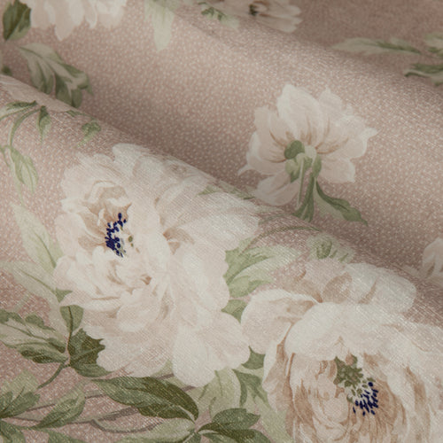 Floral Pink Curtains - Adele Floral Chenille Room Darkening Pencil Pleat Curtains Rose Sanderson