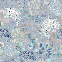 Samples - Ailsa Printed Fabric Sample Swatch Cornflower Voyage Maison