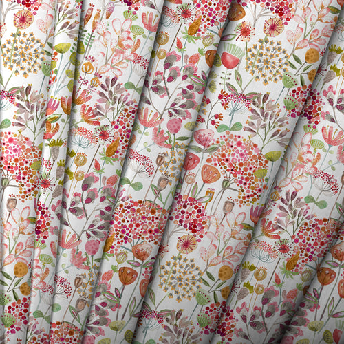 Floral Pink Fabric - Ailsa Printed Cotton Fabric (By The Metre) Summer Voyage Maison