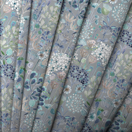 Floral Blue M2M - Ailsa Printed Cotton Made to Measure Roman Blinds Cornflower Voyage Maison