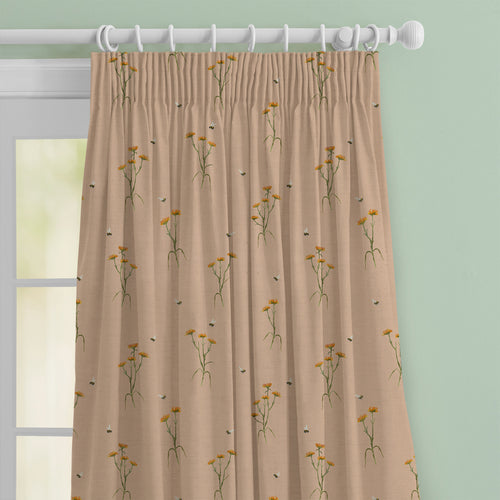 Floral Orange M2M - Allimore Printed Cotton Made to Measure Curtains Apricot Voyage Maison