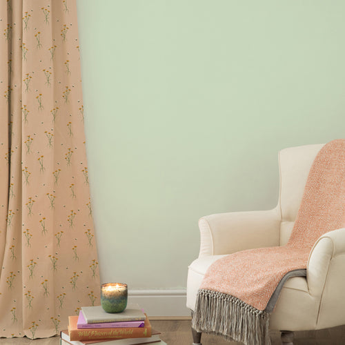 Floral Orange M2M - Allimore Printed Cotton Made to Measure Curtains Apricot Voyage Maison