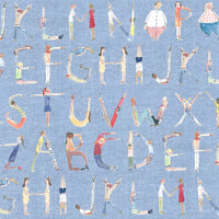  Samples - Alphabet People  Wallpaper Sample Sky Voyage Maison