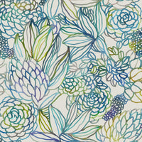Samples - Althorp Linen Printed Fabric Sample Swatch Capri Voyage Maison