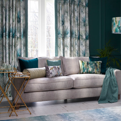 Floral Blue Fabric - Amida Printed Fabric (By The Metre) Cobalt Voyage Maison