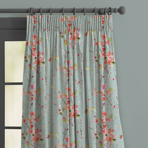 Floral Orange M2M - Armathwaite Linen Printed Made to Measure Curtains Russett Voyage Maison