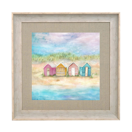 Abstract Blue Wall Art - Ashore  Framed Print Birch Voyage Maison