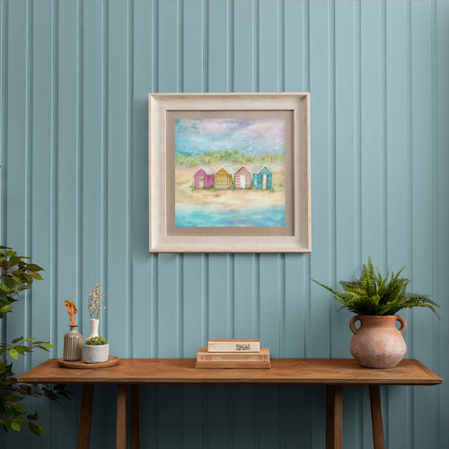 Abstract Blue Wall Art - Ashore  Framed Print Birch Voyage Maison