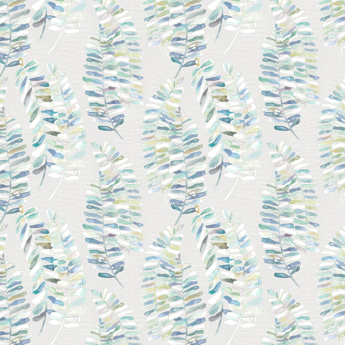Fauna Blue Fabric - Azolla Printed Cotton Fabric Capri Voyage Maison