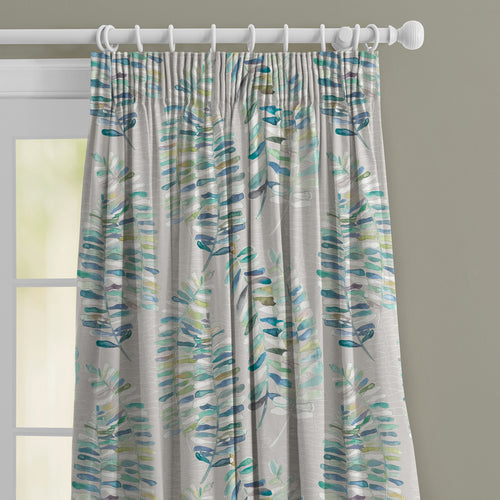 Floral Grey M2M - Azolla Printed Made to Measure Curtains Capri Voyage Maison