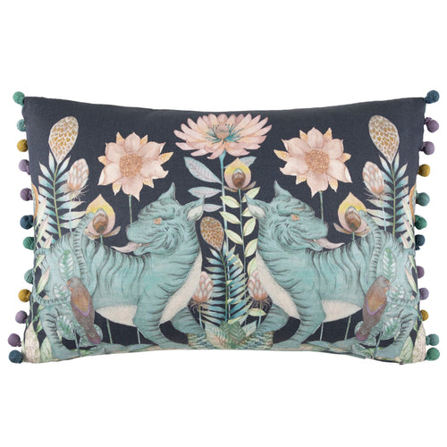 Voyage Maison Baghdev Printed Feather Cushion in Midnight