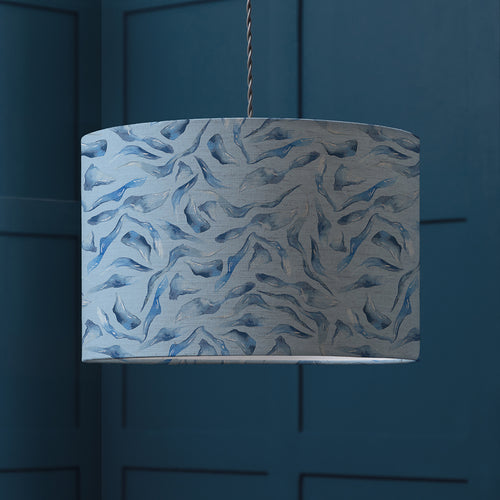 Abstract Blue Lighting - Balaya Eva Printed Lamp Shade Cobalt Voyage Maison