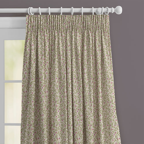 Floral Pink M2M - Bell Meadow Printed Cotton Made to Measure Curtains Rosewood Voyage Maison