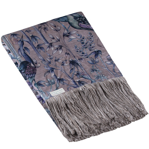 Floral Blue Throws - Bennu Printed Throw Willow Voyage Maison