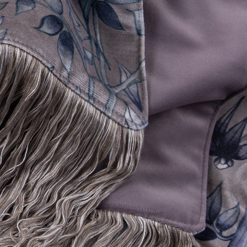 Floral Blue Throws - Bennu Printed Throw Willow Voyage Maison