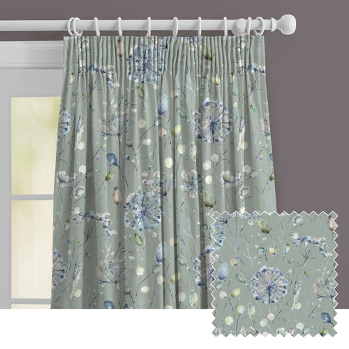 Floral Blue M2M - Boronia Fiona Printed Made to Measure Curtains Willow Voyage Maison