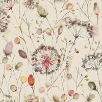 Samples - Boronia Fiona Printed Fabric Sample Swatch Boysenberry Voyage Maison