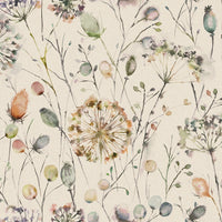Samples - Boronia Fiona Printed Fabric Sample Swatch Cloud Voyage Maison