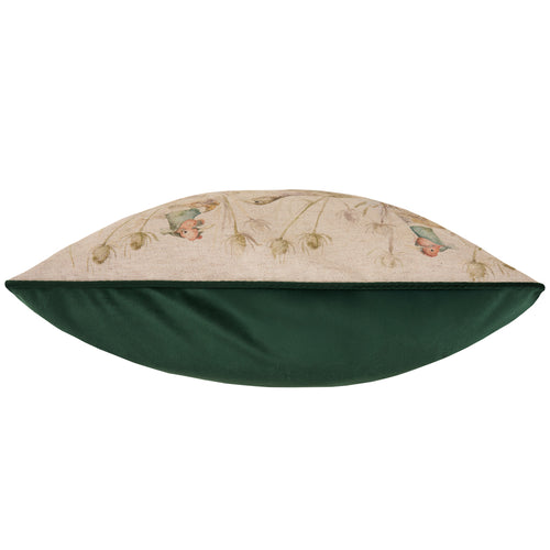 Animal Beige Cushions - Bowmont Pheasant Printed Piped Feather Filled Cushions Natural Voyage Maison