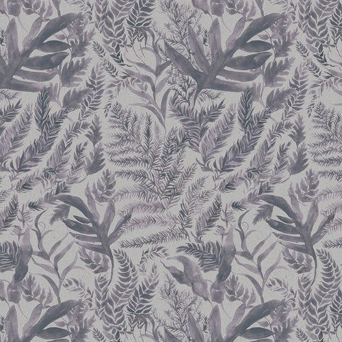 Floral Purple Fabric - Bracken Printed Cotton Fabric (By The Metre) Viola Voyage Maison