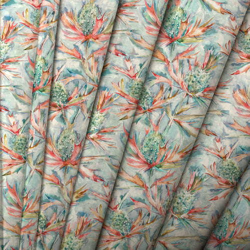 Floral Blue M2M - Braithwaite Printed Made to Measure Curtains Russett Voyage Maison