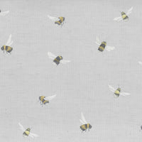  Samples - Busy Bees Printed Fabric Sample Swatch Bees Voyage Maison