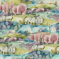 Samples - Buttermere Printed Fabric Sample Swatch Sweetpea Voyage Maison