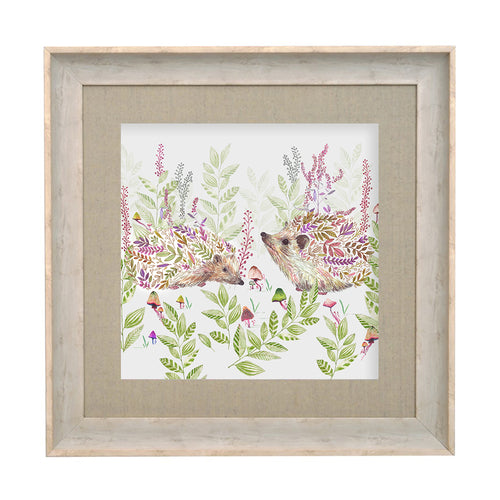 Animal Green Wall Art - Buttons & Ginger  Framed Print Birch/Ginger Linen Voyage Maison