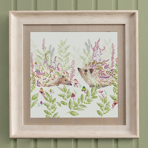 Animal Green Wall Art - Buttons & Ginger  Framed Print Birch/Ginger Linen Voyage Maison