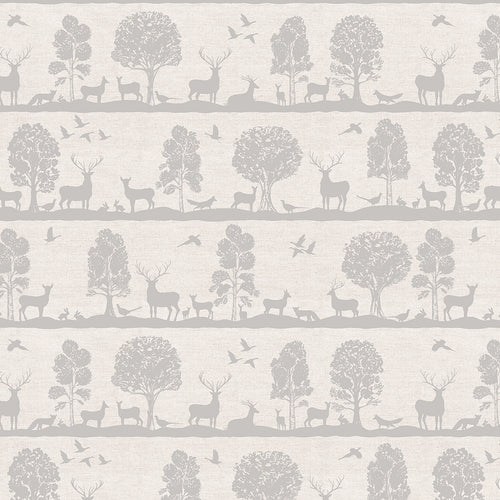 Animal Grey Wallpaper - Cairngorms  1.4m Wide Width Wallpaper (By The Metre) Ash Voyage Maison