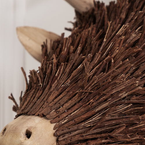 Brown Accessories - Stirling Stag Head Wooden Sculpture Brown Voyage Maison