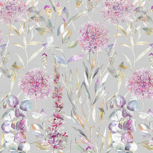 Floral Purple Fabric - Carneum Floral Printed Cotton Fabric (By The Metre) Raspberry Voyage Maison