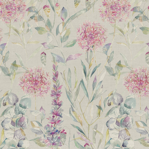 Floral Purple Fabric - Carneum Printed Cotton Fabric (By The Metre) Sorbet Voyage Maison