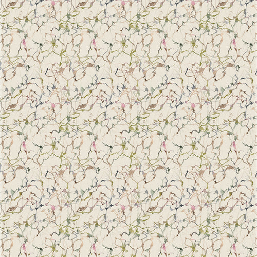 Abstract Green Fabric - Carrara Printed Cotton Fabric Meadow Additions