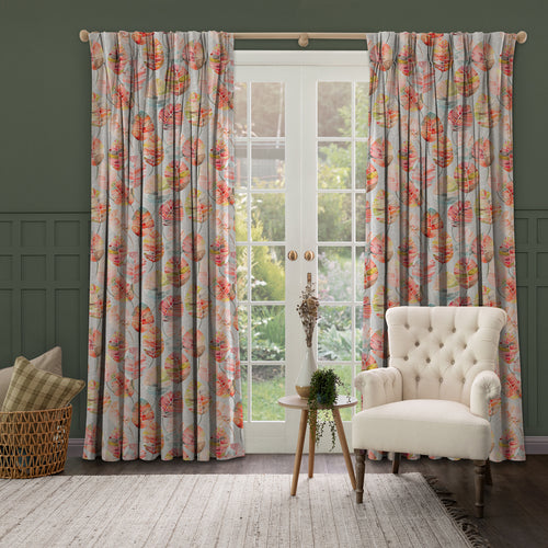 Floral Orange M2M - Cassava Printed Made to Measure Curtains Cinnamon Voyage Maison