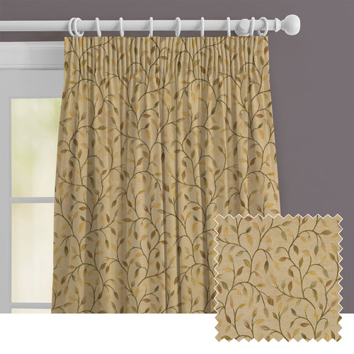 Floral Yellow M2M - Cervino Woven Jacquard Made to Measure Curtains Default Voyage Maison