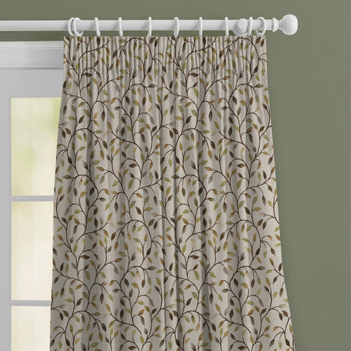Floral Green M2M - Cervino Woven Jacquard Made to Measure Curtains Default Voyage Maison