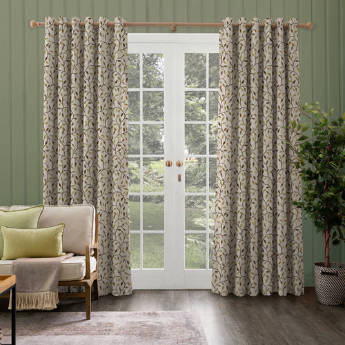 Floral Green M2M - Cervino Woven Jacquard Made to Measure Curtains Default Voyage Maison
