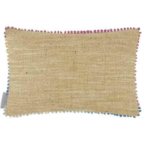 Floral Pink Cushions - Country Hedgerow Printed Rectangular Feather Filled Cushions Linen Voyage Maison