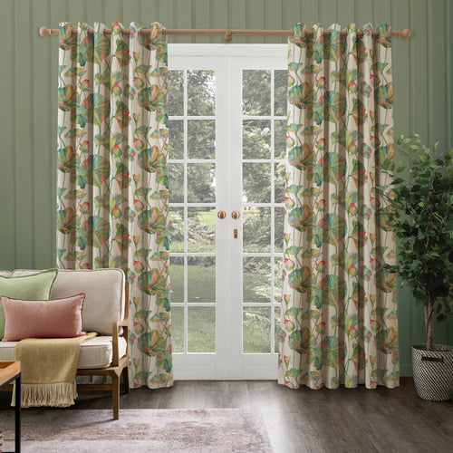 Floral Beige M2M - Cheriton Printed Made to Measure Curtains Pomegranate Voyage Maison