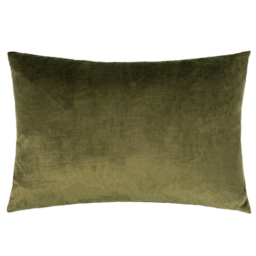 Voyage Maison Chiaso Velvet Wool Cushion in Olive