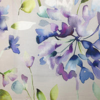 Samples - Clovelly Printed Fabric Sample Swatch Violet Voyage Maison