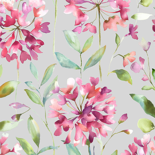 Floral Pink M2M - Clovelly Printed Made to Measure Curtains Stone Voyage Maison