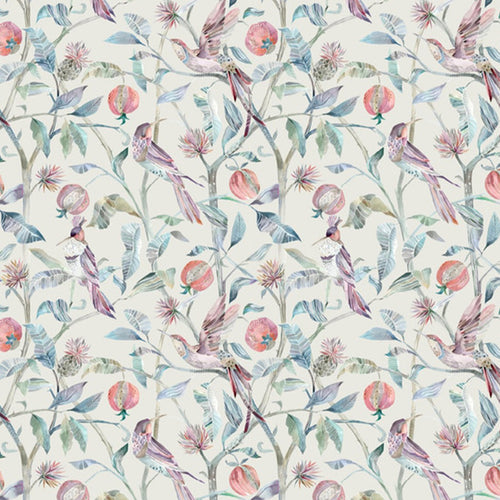 Animal Green Fabric - Colyford Printed Cotton Fabric (By The Metre) Loganberry Voyage Maison
