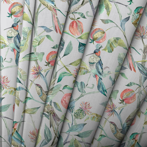 Animal Green M2M - Colyford Printed Cotton Made to Measure Roman Blinds Silver Voyage Maison