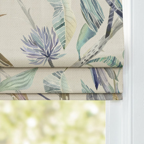 Animal Blue M2M - Colyford Printed Cotton Made to Measure Roman Blinds Skylark Voyage Maison