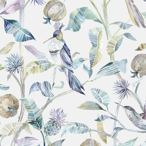 Animal Blue M2M - Colyford Printed Cotton Made to Measure Roman Blinds Skylark Voyage Maison