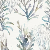 Samples - Coral Reef Cream Printed Fabric Sample Swatch Slate Voyage Maison